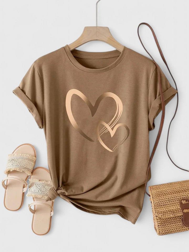 Clara | T Shirt Confortable à Manches Courtes
