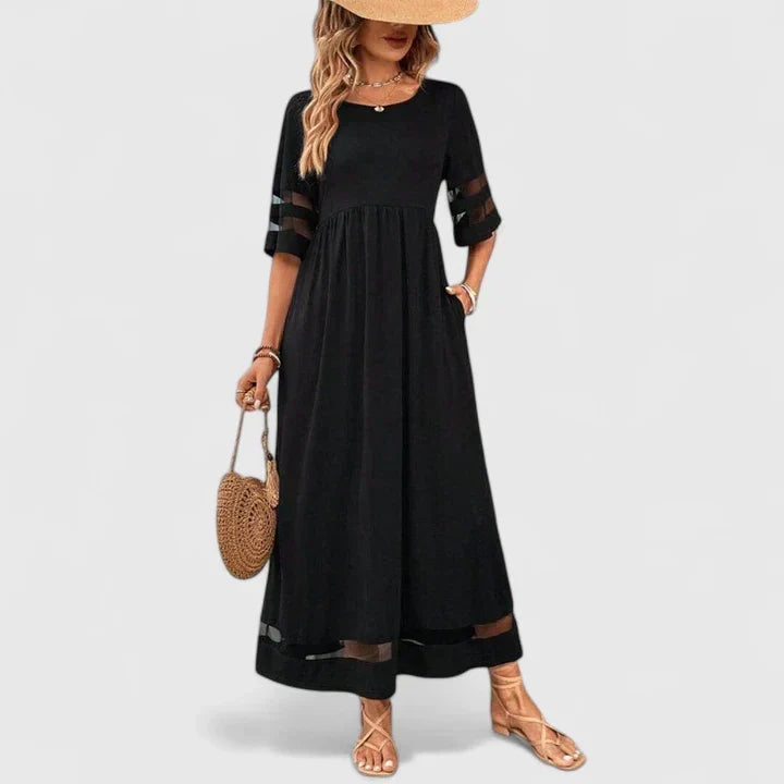 Delymarina | Robe Midi Élégante