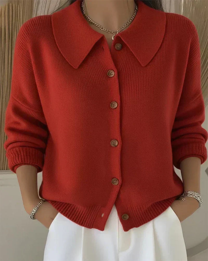 Vega | Veste en Maille avec Col de Chemise