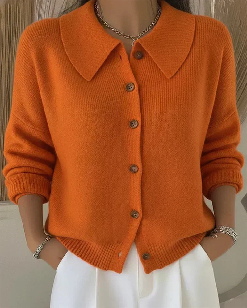 Vega | Veste en Maille avec Col de Chemise