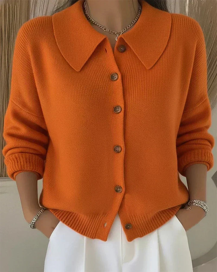 Vega | Veste en Maille avec Col de Chemise