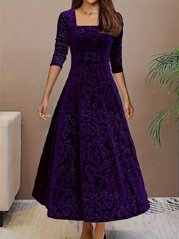Julie | Robe Maxi Élégante à Motifs