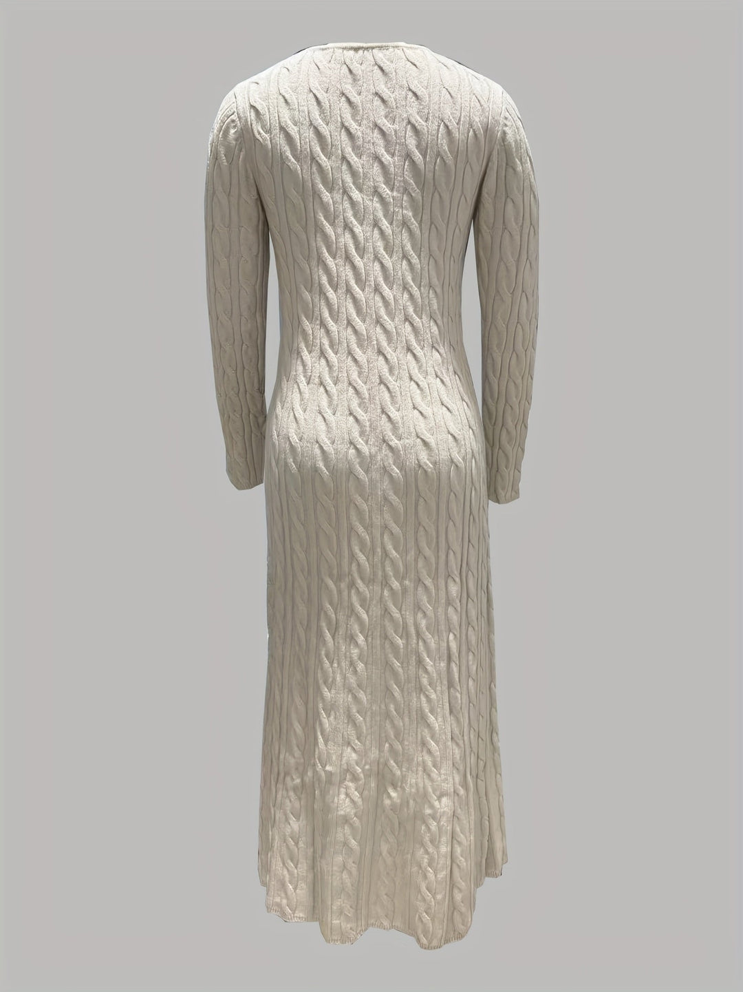 Sarah | Robe Maxi en Tricot Câblé Confortable