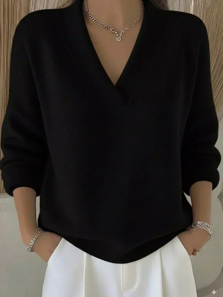 Violeta | Pull Ample avec Décolleté en V