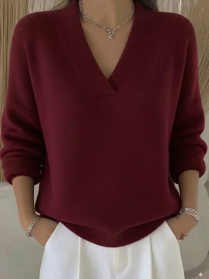 Violeta | Pull Ample avec Décolleté en V