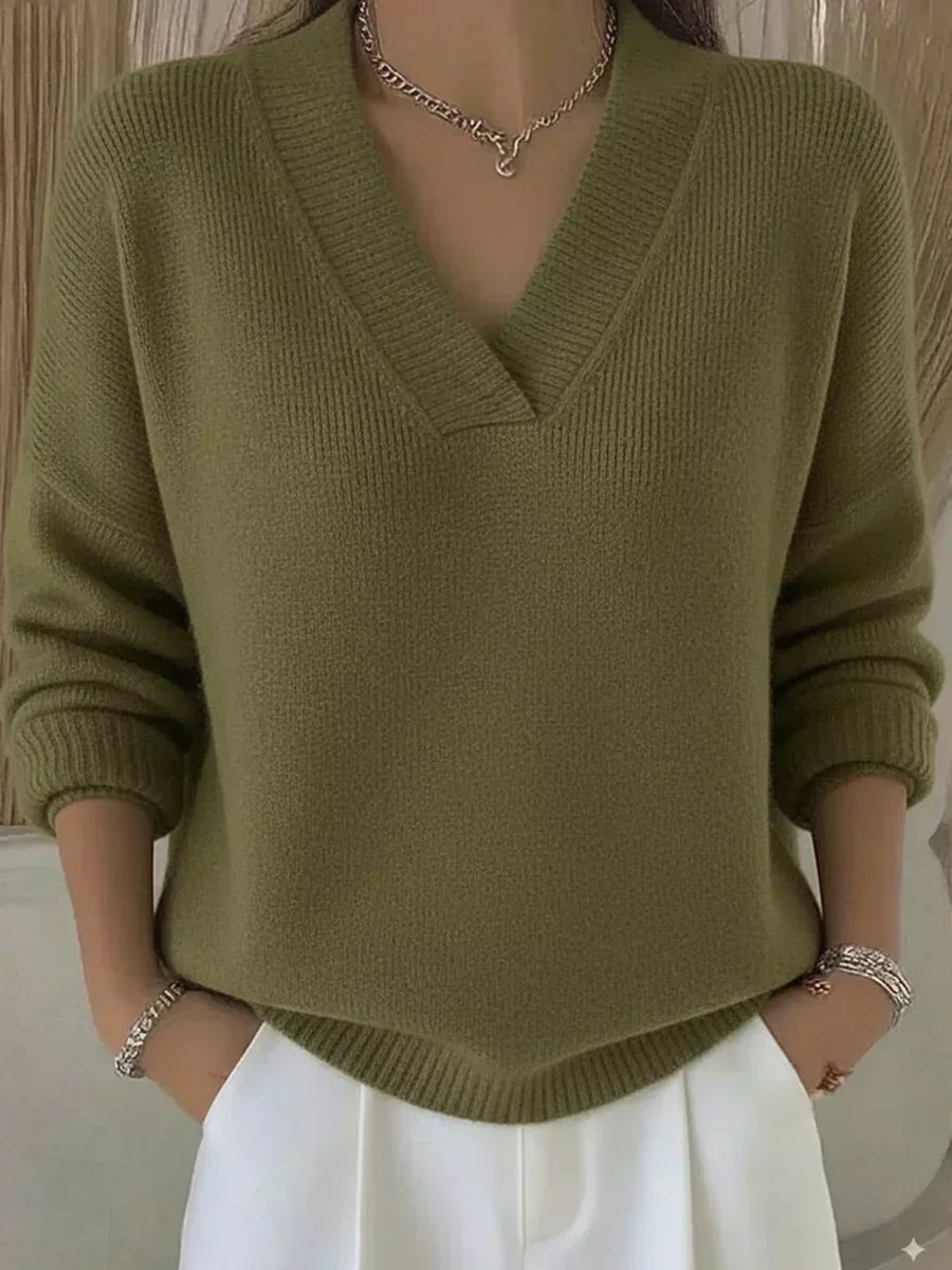 Violeta | Pull Ample avec Décolleté en V