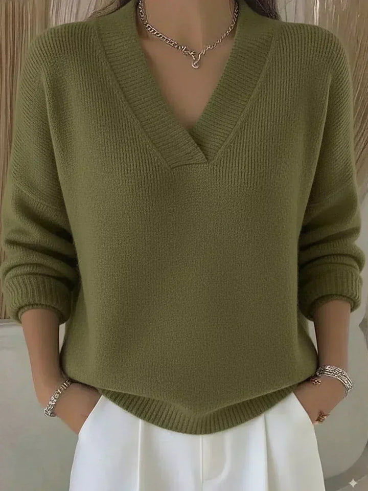 Violeta | Pull Ample avec Décolleté en V