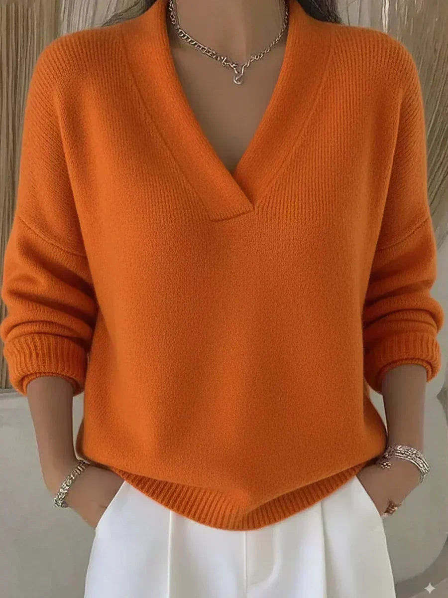 Violeta | Pull Ample avec Décolleté en V