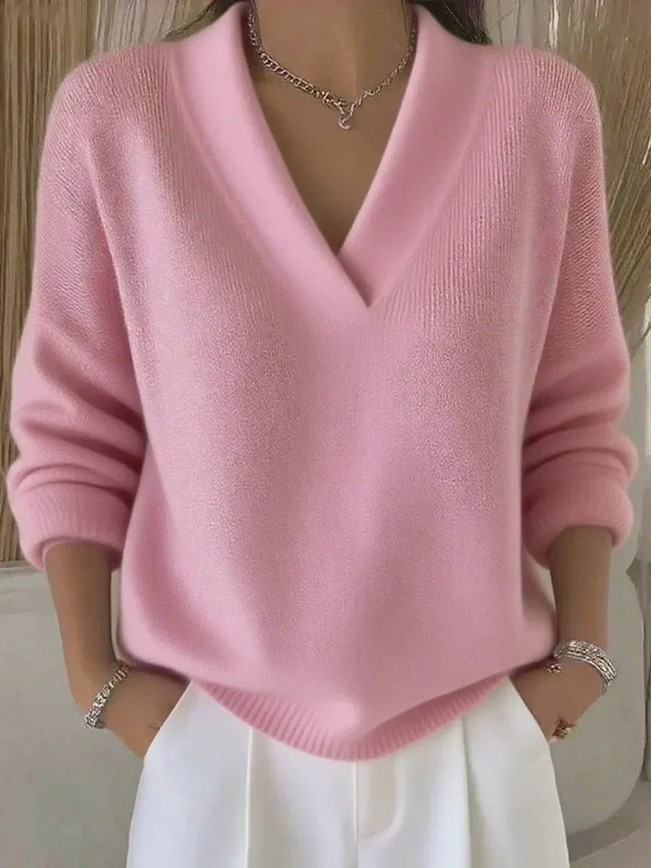 Violeta | Pull Ample avec Décolleté en V