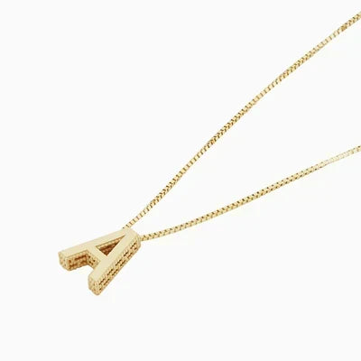 Collier initial en lettres d&