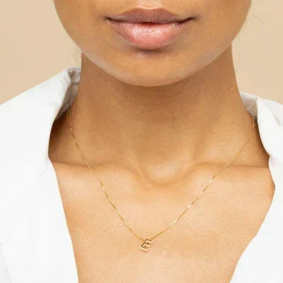 Collier initial en lettres d&