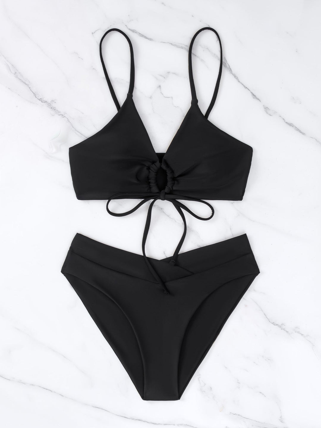 Clotilde | Ensemble de Bikini Deux Pièces avec Nœud à l&