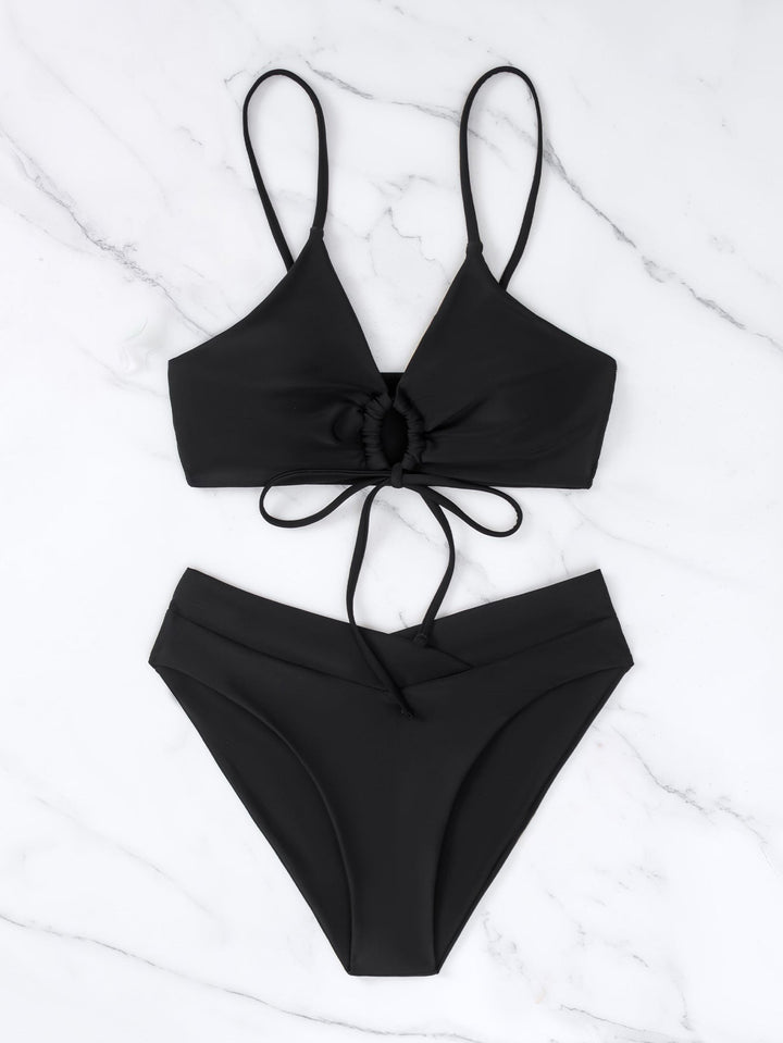 Clotilde | Ensemble de Bikini Deux Pièces avec Nœud à l&