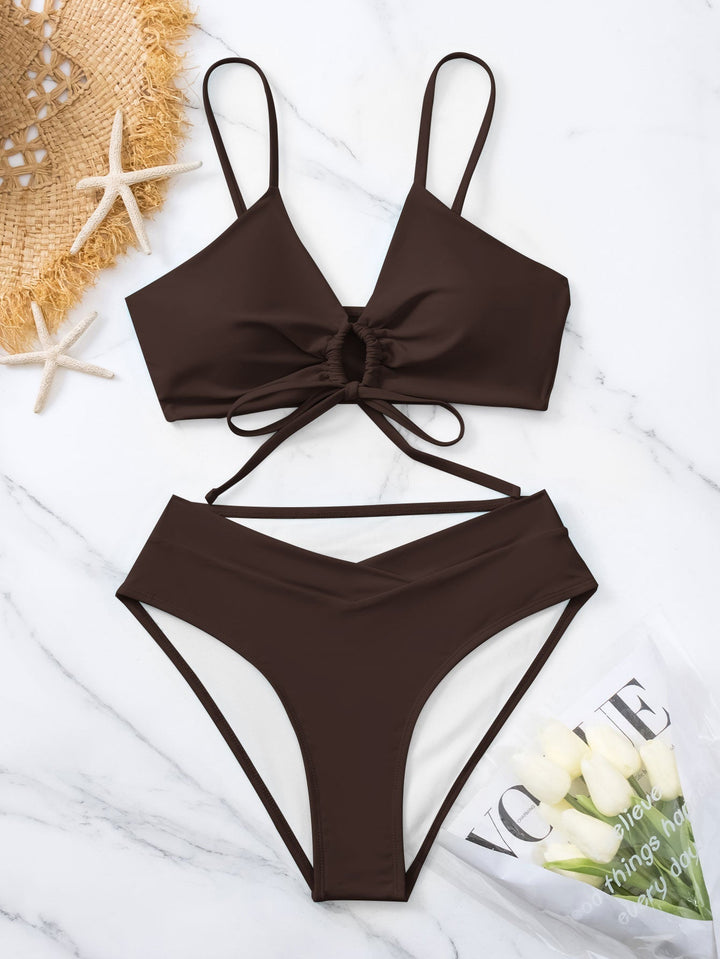 Clotilde | Ensemble de Bikini Deux Pièces avec Nœud à l&