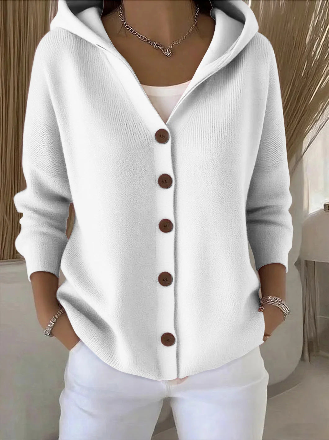 Rocío | Manteau en Tricot avec Capuche