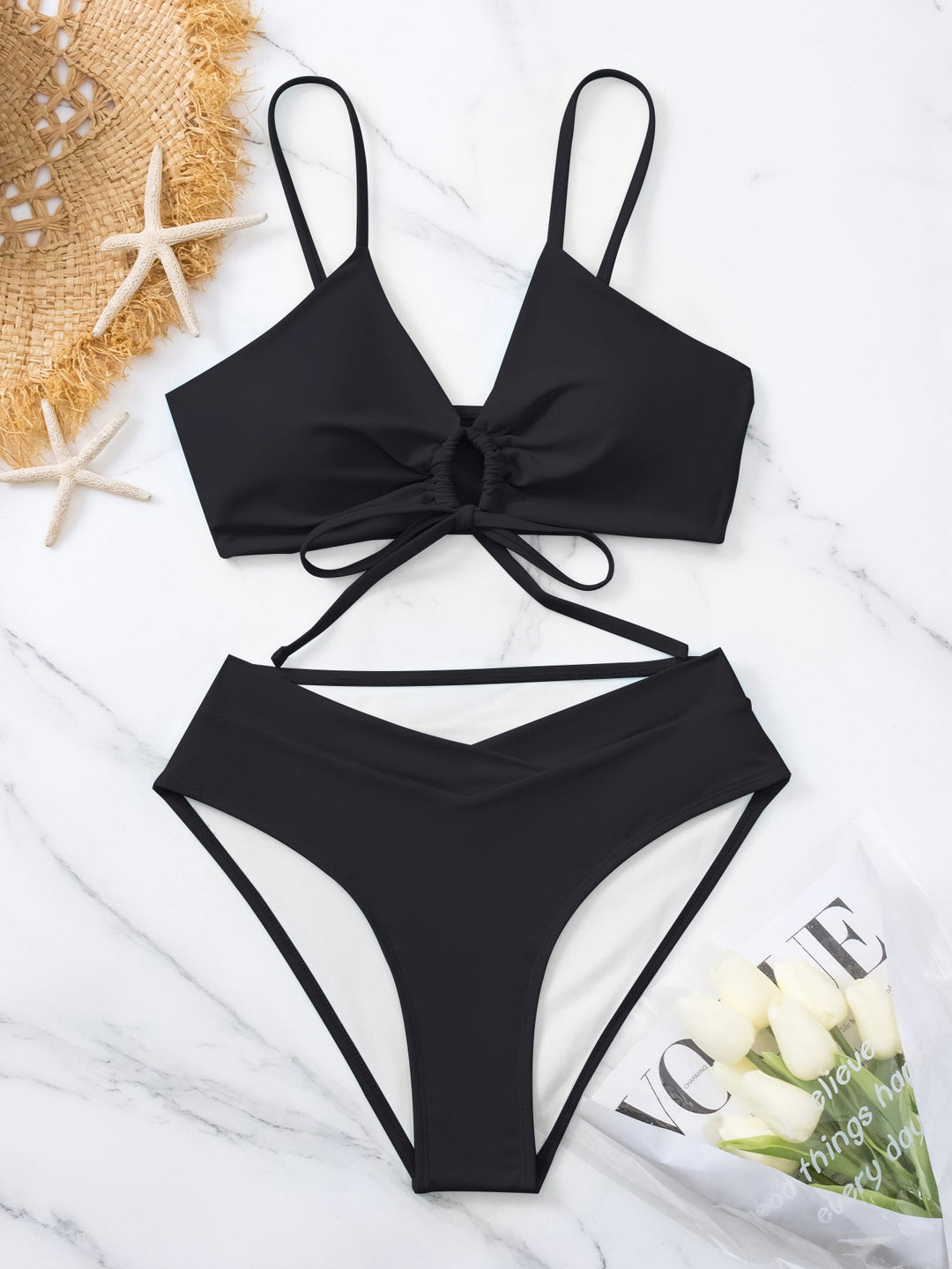 Clotilde | Ensemble de Bikini Deux Pièces avec Nœud à l&