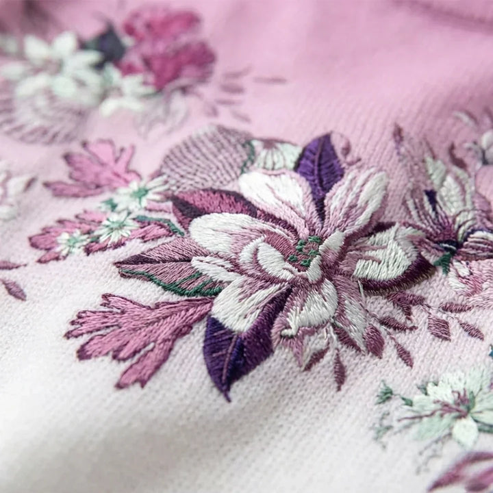 Alba | Pull Floral à Col Montant