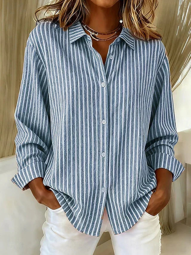 Jimena | Chemise à Rayures avec Boutons