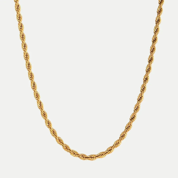 Hélène – Collier doré avec décoration ponctuée