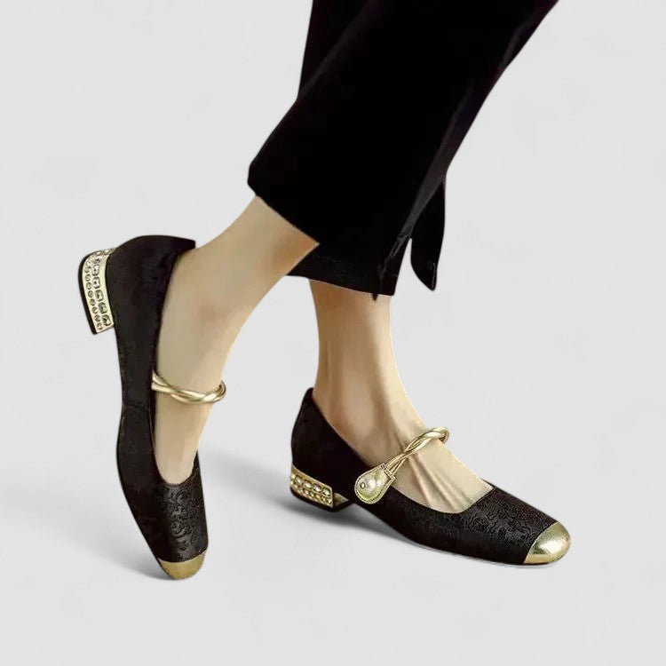 Sylvie | Babies Satinées Talon Bijou Camille