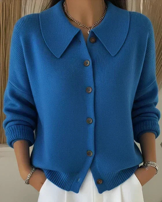 Vega | Veste en Maille avec Col de Chemise