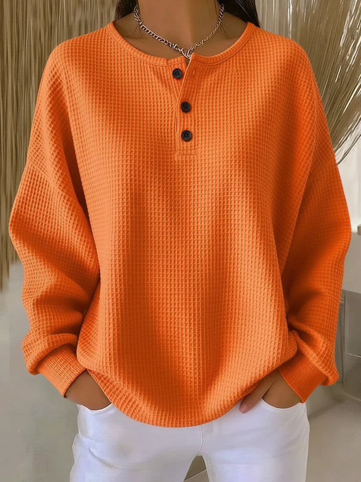 Milagros | Sweat-shirt Henley Gaufré