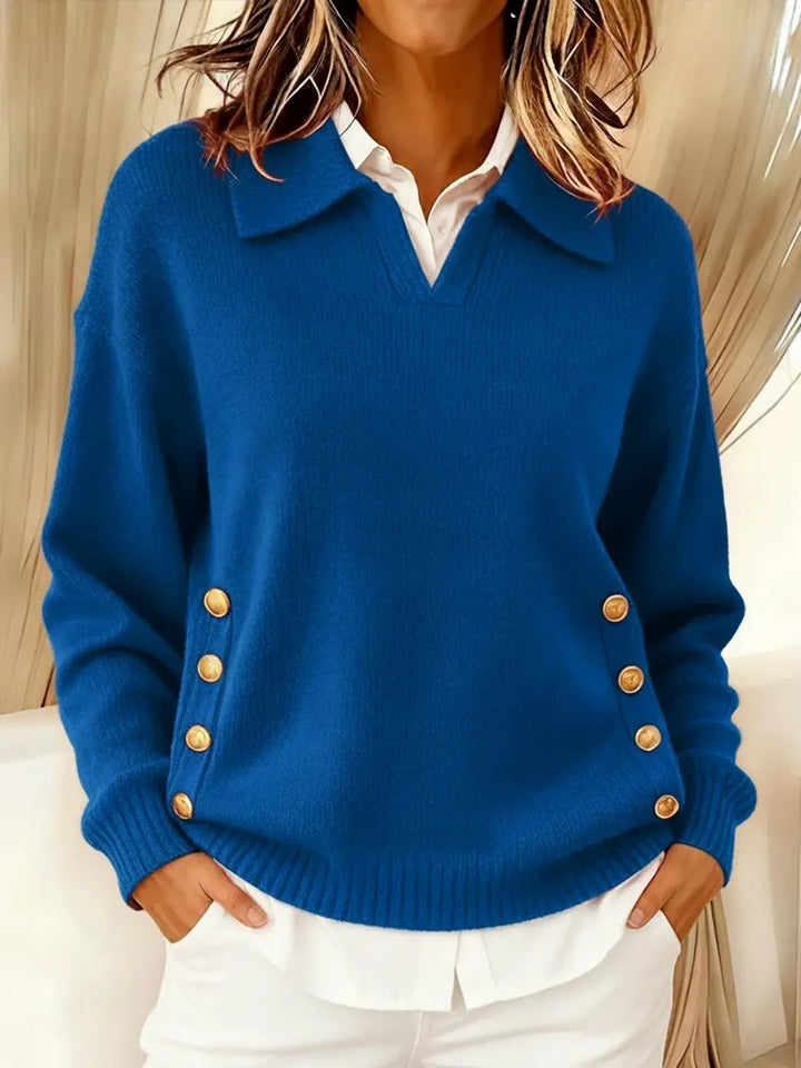 Vicenta | Pull avec Col Col Polo et Boutons