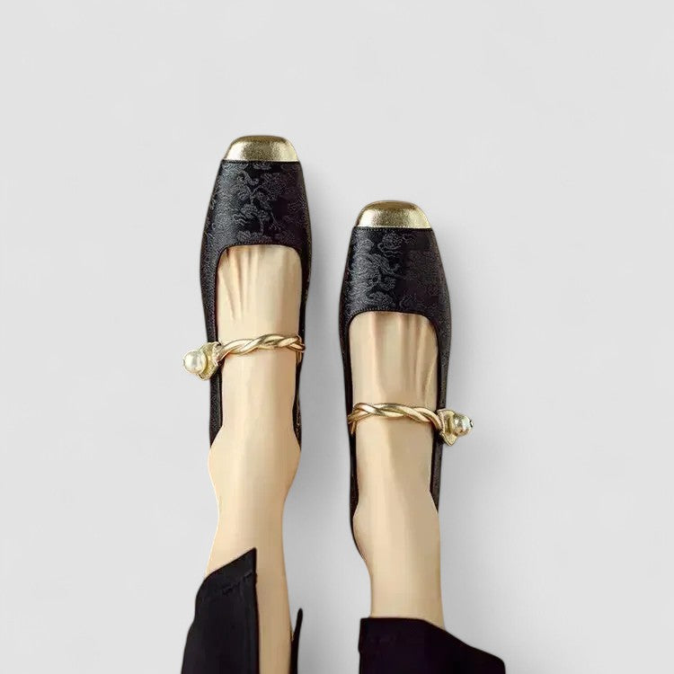 Sylvie | Babies Satinées Talon Bijou Camille