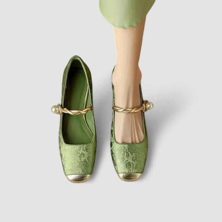 Sylvie | Babies Satinées Talon Bijou Camille