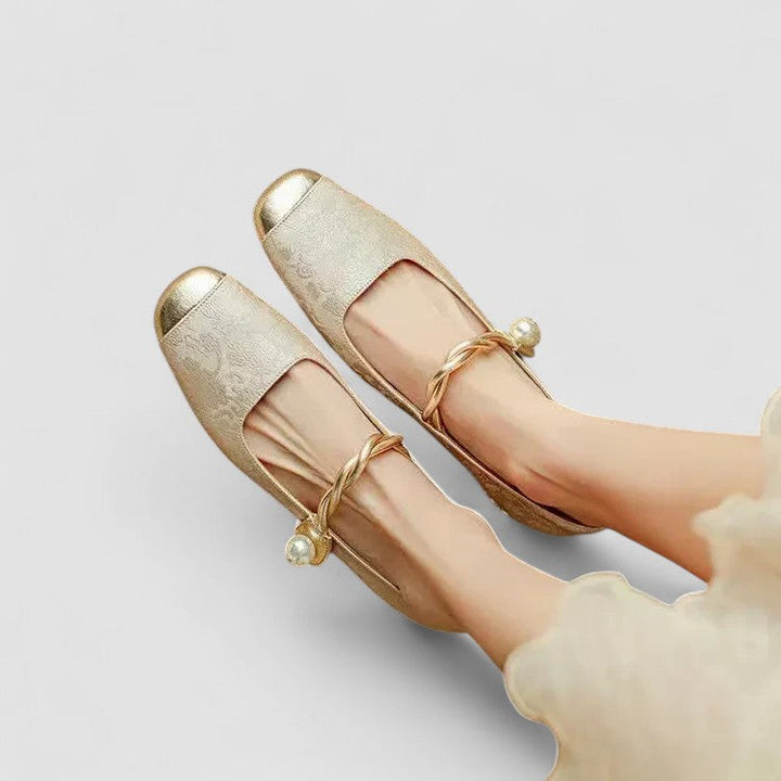 Sylvie | Babies Satinées Talon Bijou Camille