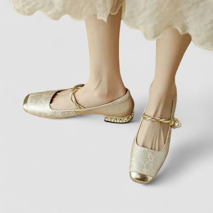 Sylvie | Babies Satinées Talon Bijou Camille