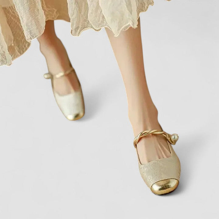 Sylvie | Babies Satinées Talon Bijou Camille