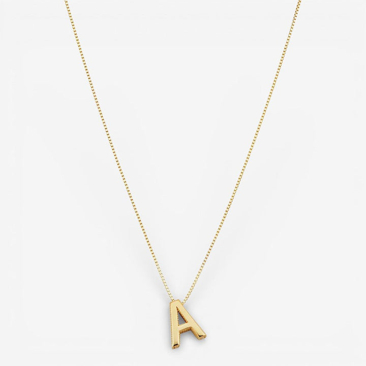 Collier initial en lettres d&