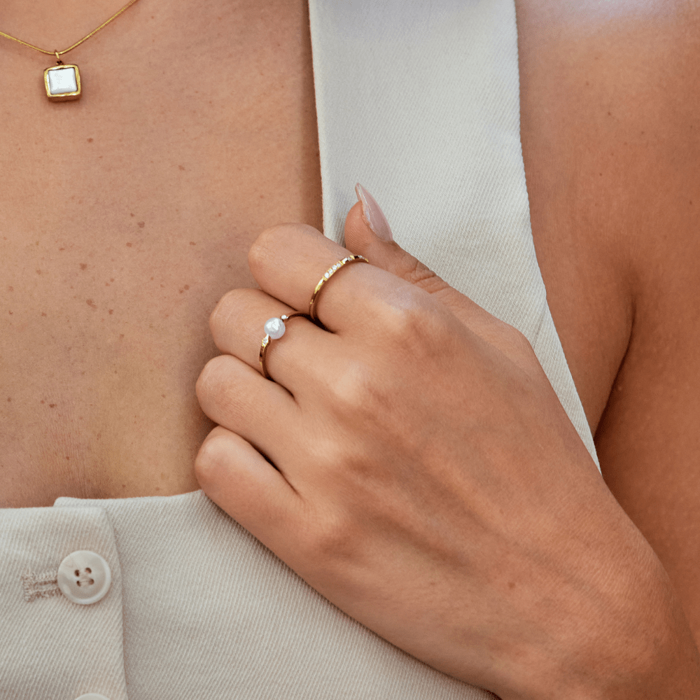 Bague en perles d&